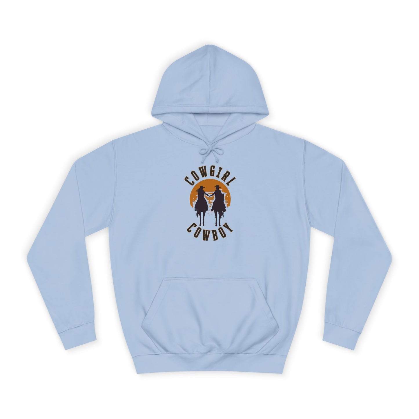 COWBOY AND COWGIRL UNISEX College Hoodie