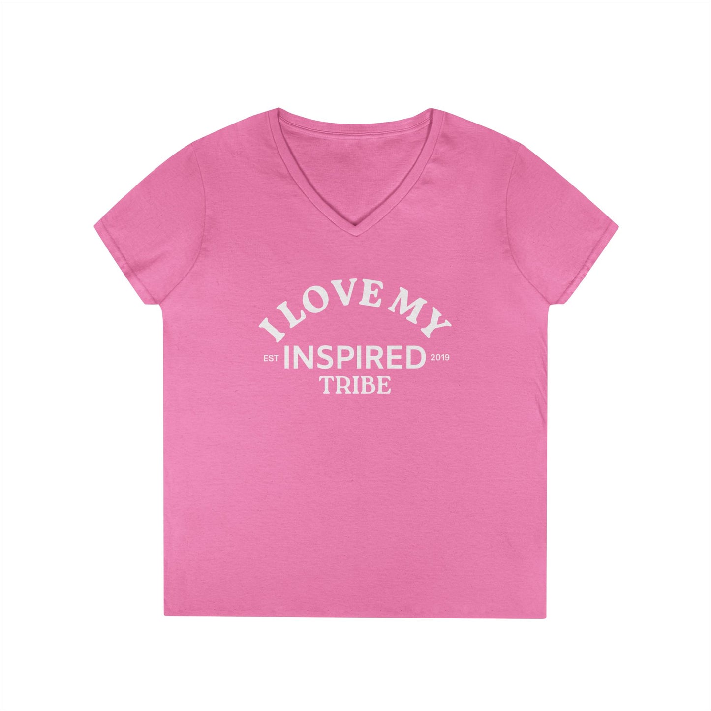 I LOVED MY INSPIRED TRIBE Ladies' V-Neck T-Shirt