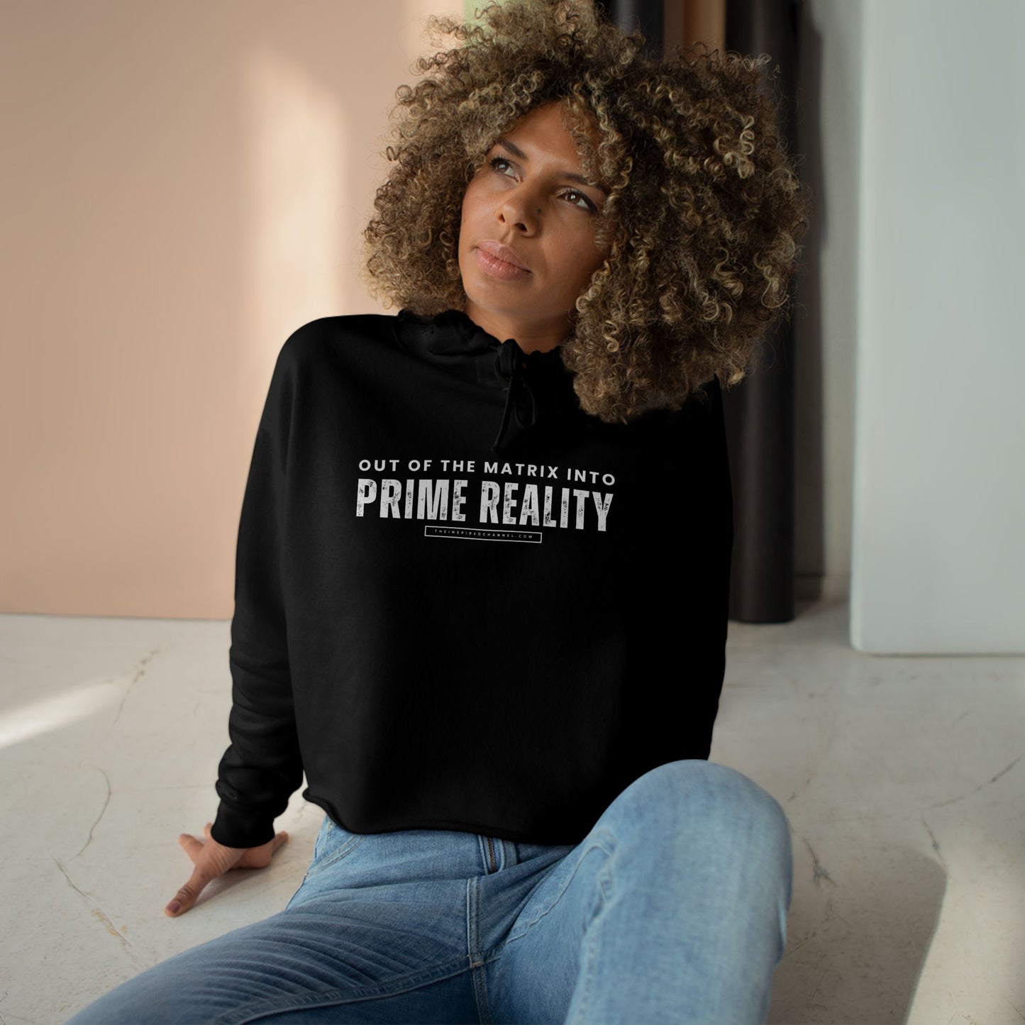 PRIME REALITY Crop Hoodie