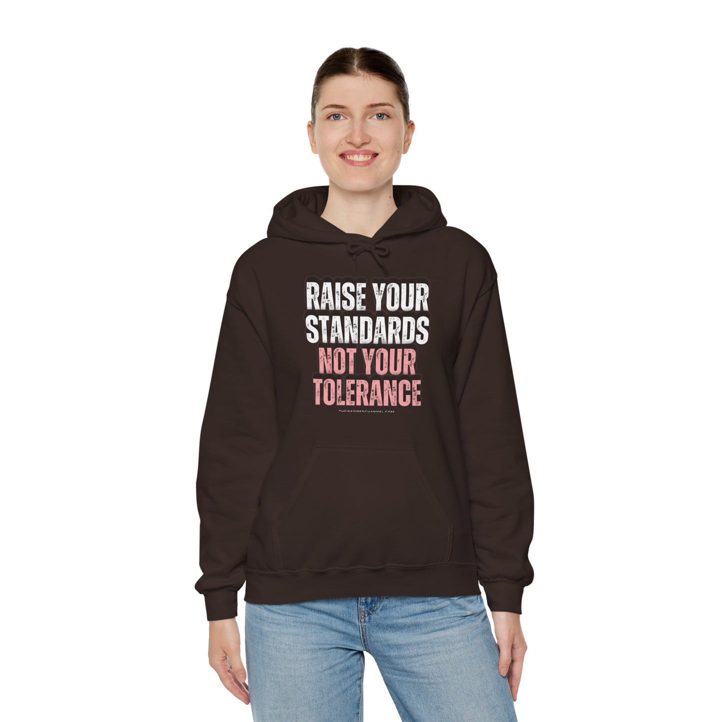 INSPIRED RAISE YOUR STANDARDS Unisex Heavy Blend™ Hooded Sweatshirt