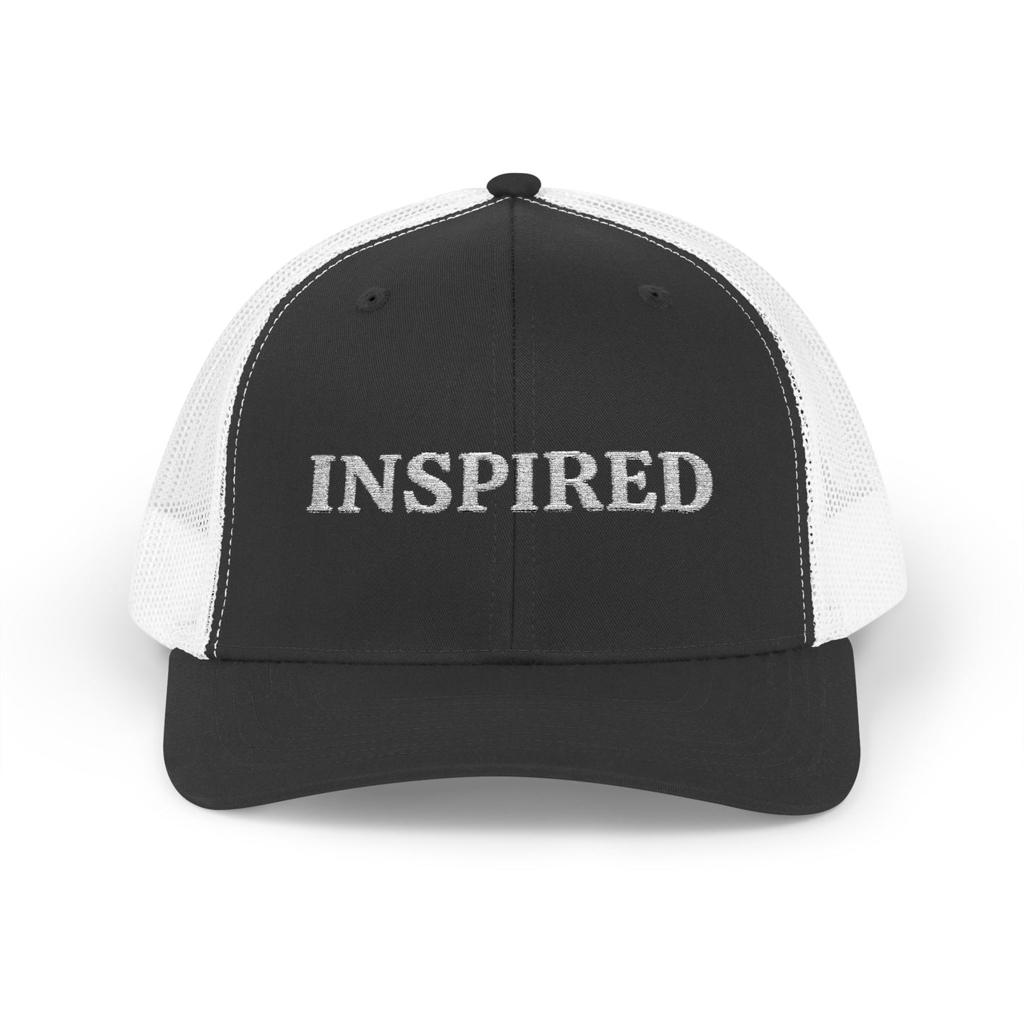 Inspired Snapback Trucker Cap — Rhinestone 'INSPIRED' Mesh Hat