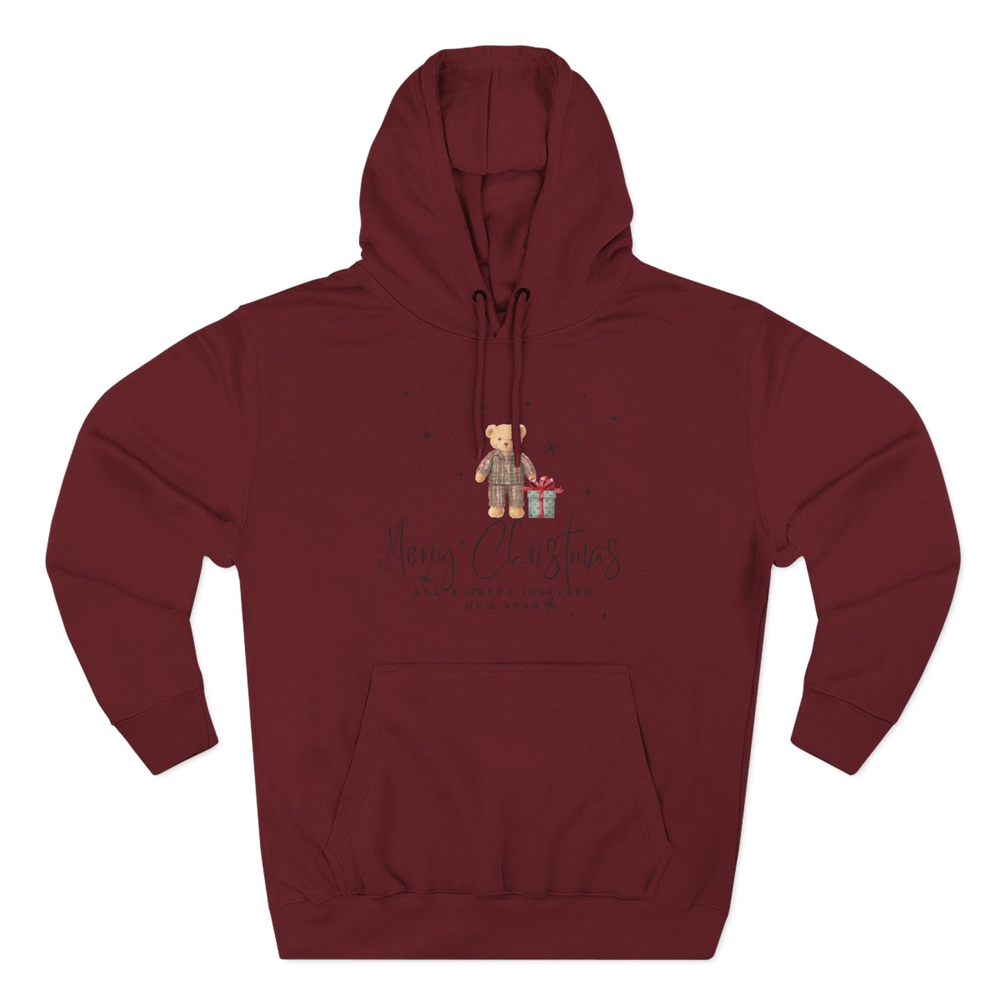 INSPIRED  SPECIAL CHRISTMAS Edition Bear Hoodie UNISEX