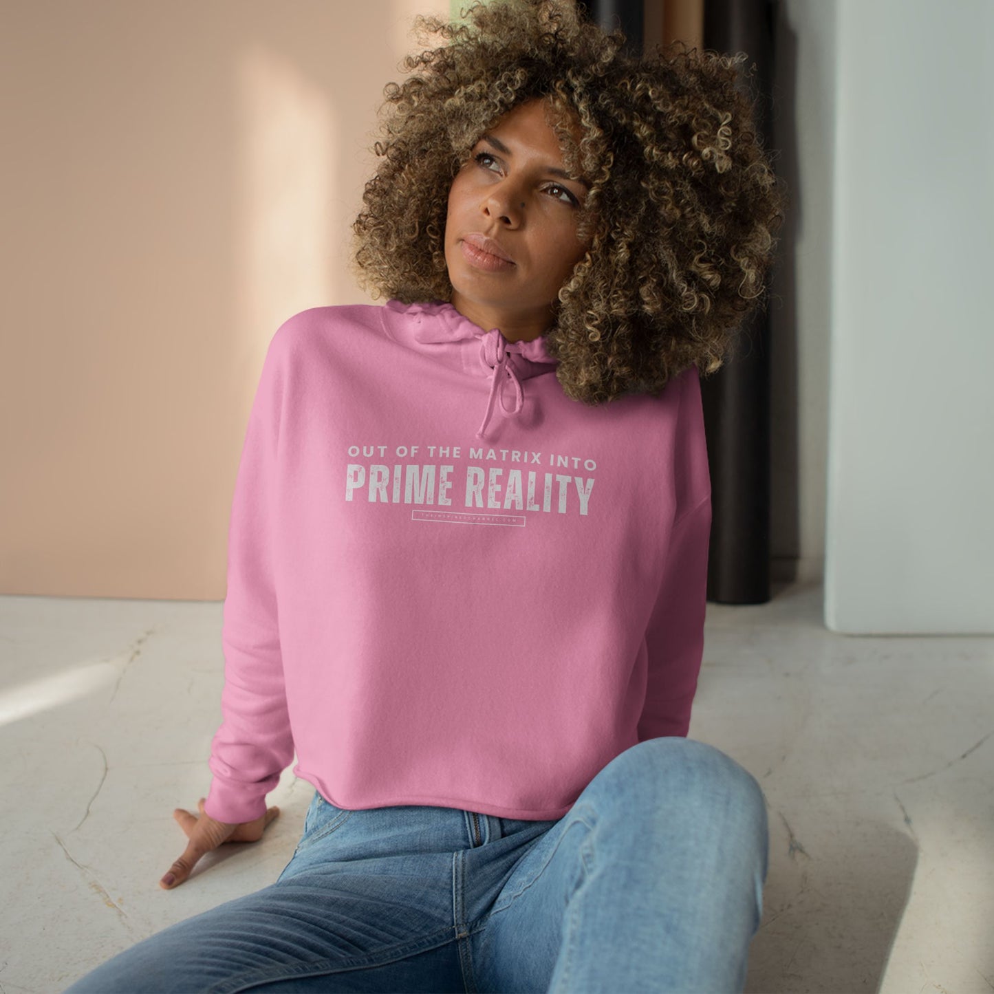 PRIME REALITY Crop Hoodie