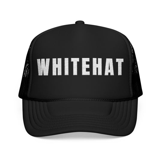 INSPIRED WHITEHAT Embroidered Trucker Hat