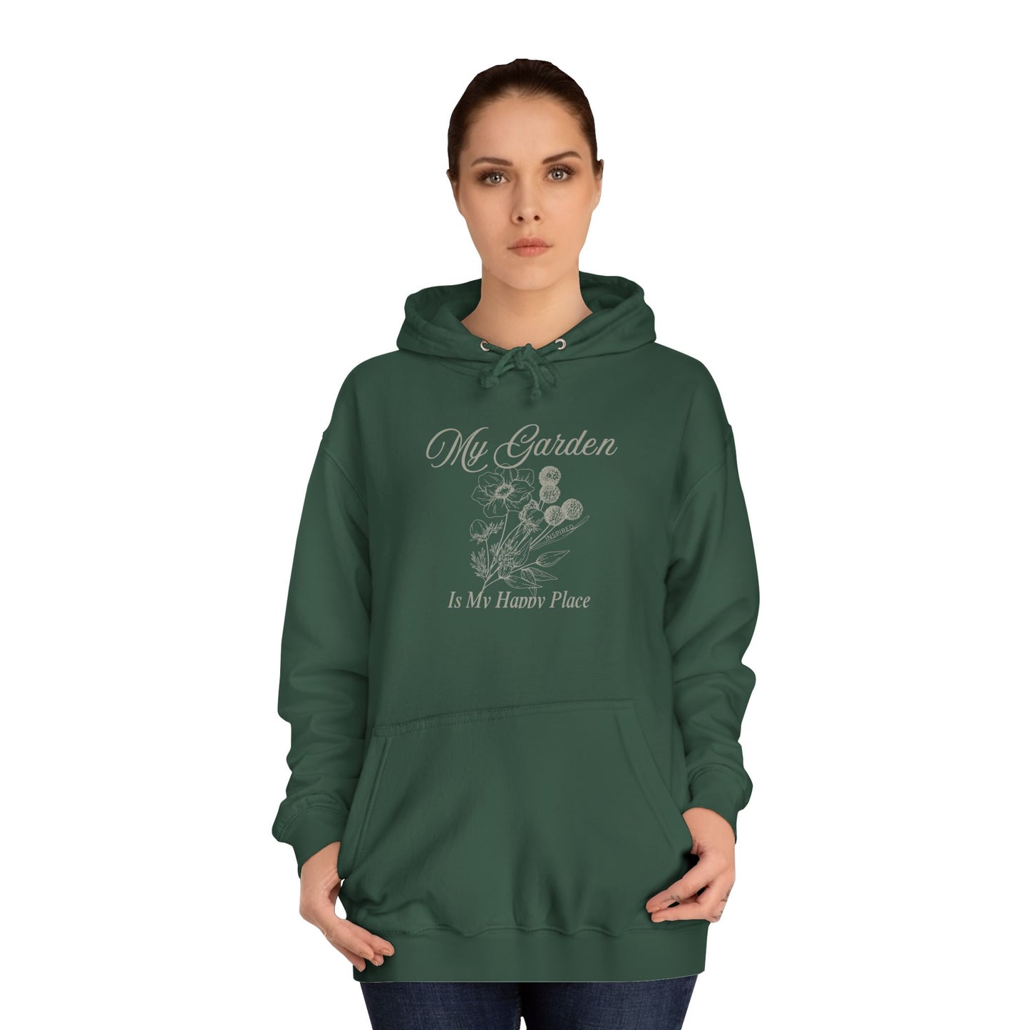 INSPIRED GARDEN M UNISEX College Hoodie