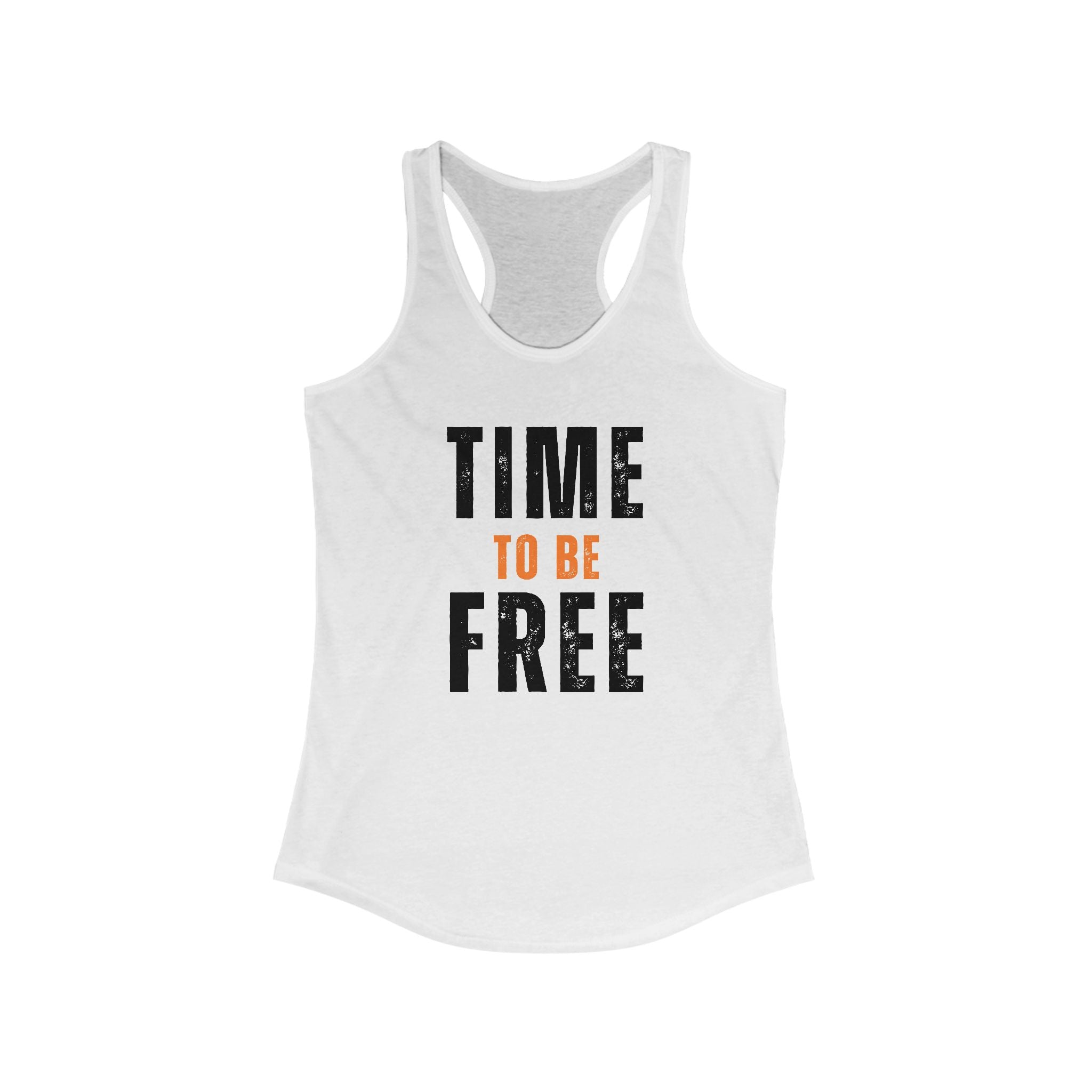 INSPIRED Time To Be Free B WOMEN'S Racerback Tank