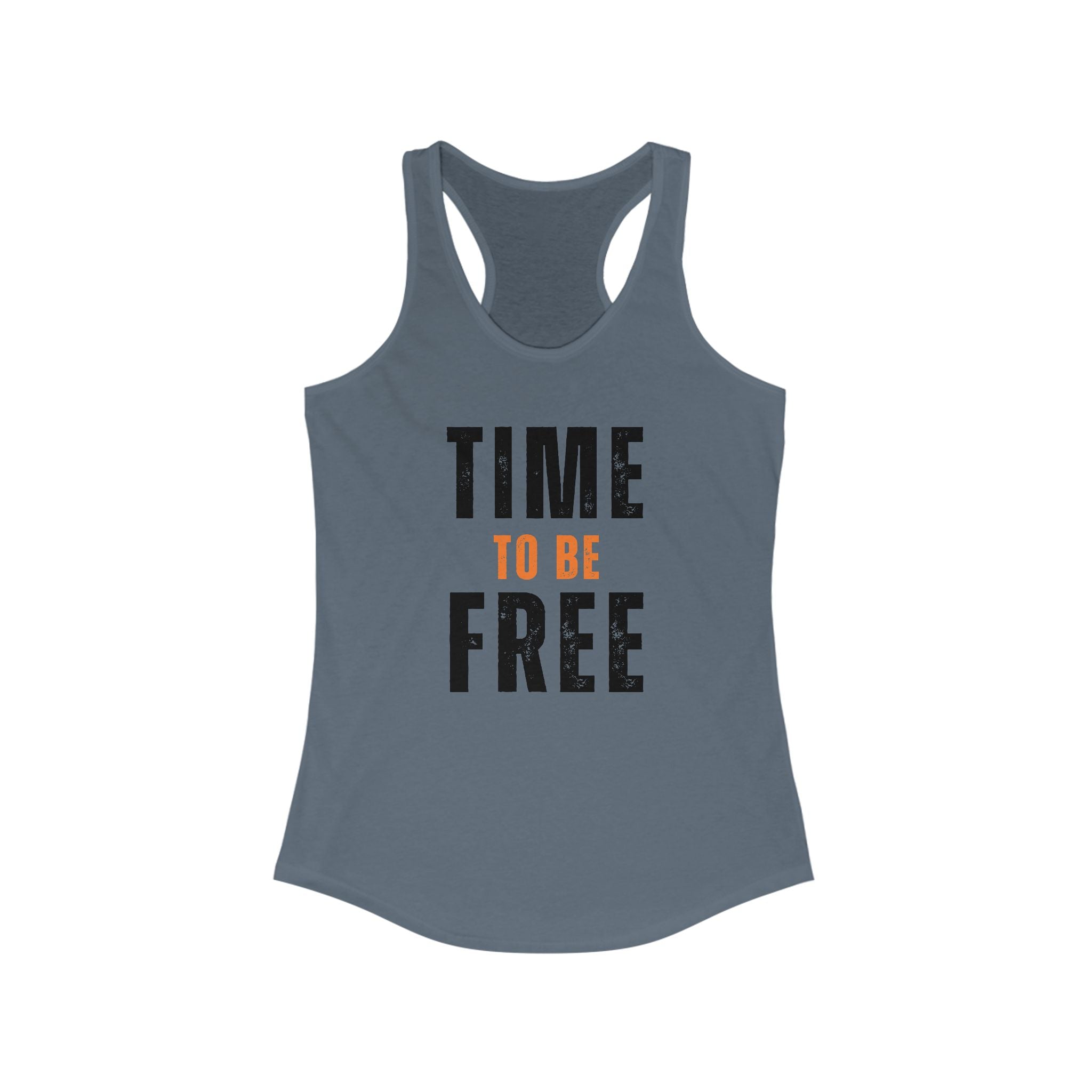 INSPIRED Time To Be Free B WOMEN'S Racerback Tank