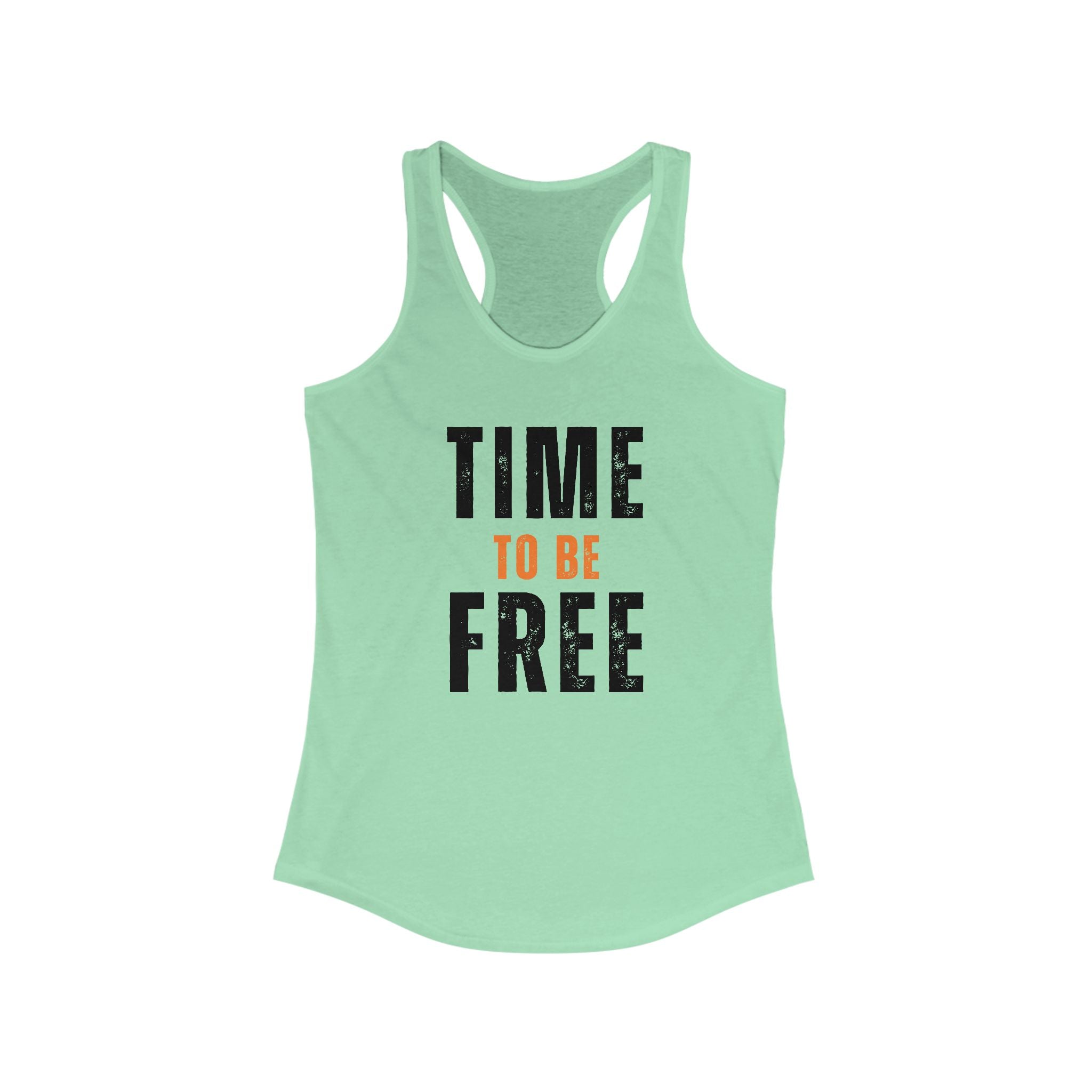 INSPIRED Time To Be Free B WOMEN'S Racerback Tank