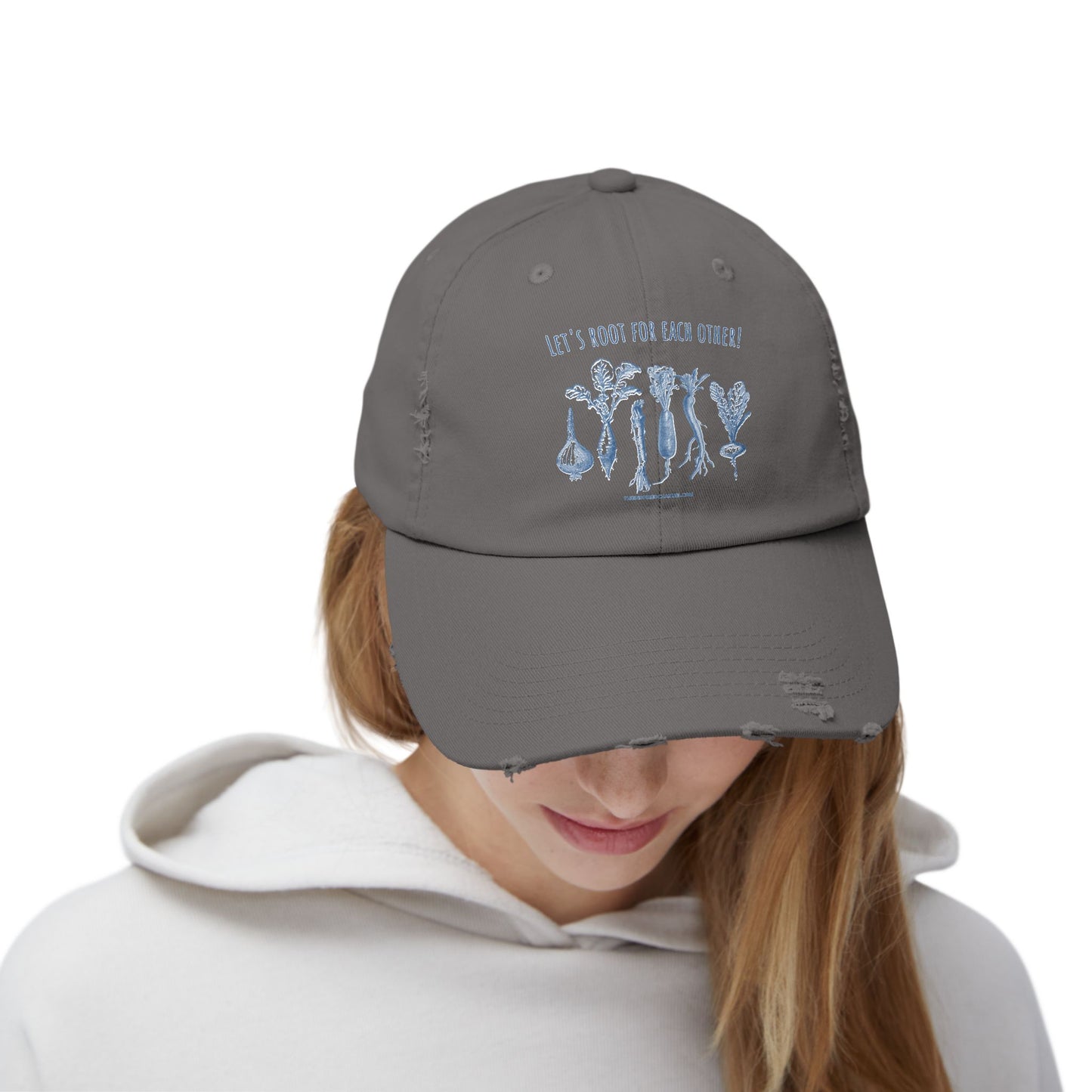 INSPIRED GARDEN L Unisex Distressed Cap - Inspired Fashion Accessory