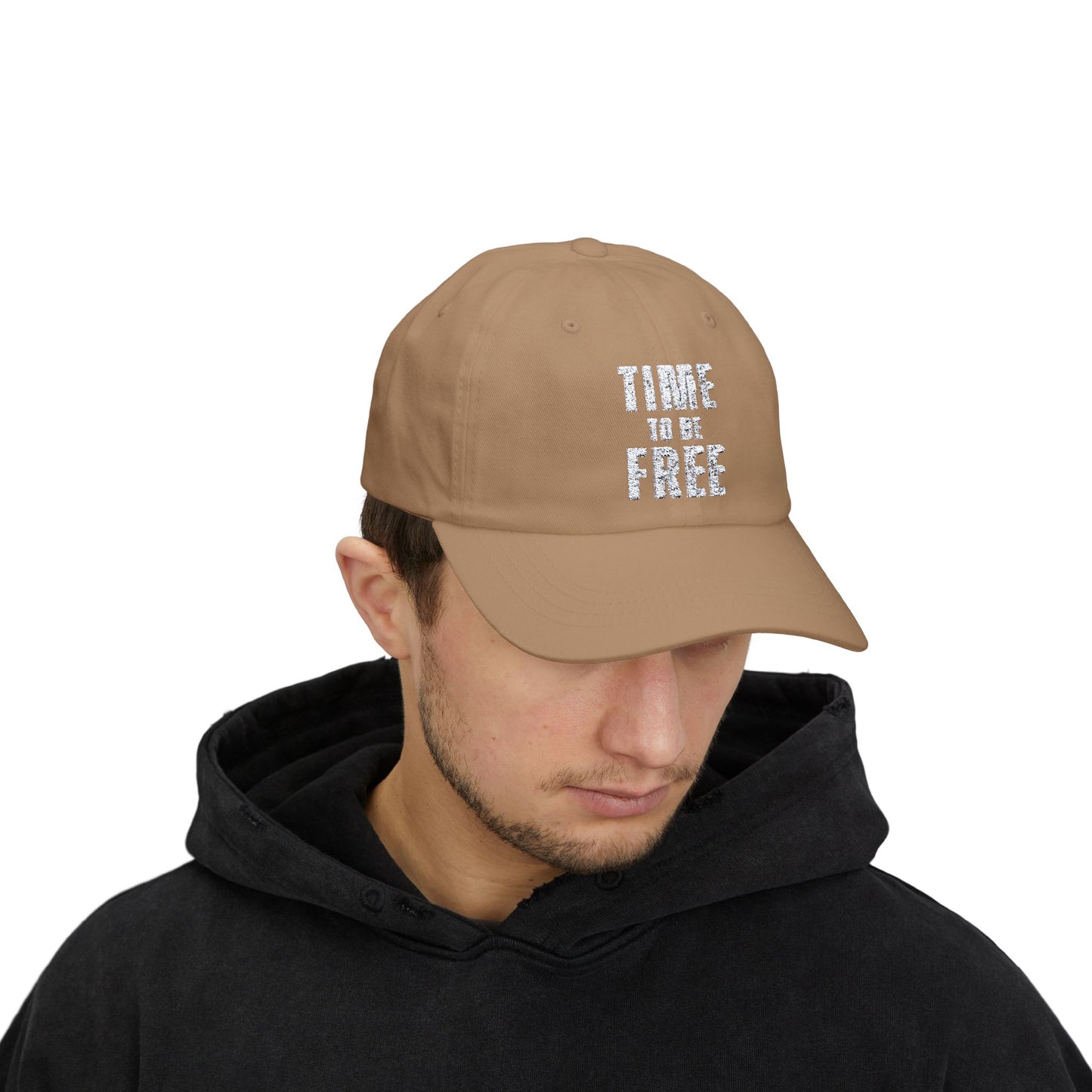 TIME TO BE FREE EMBROIDERED Classic Dad Cap