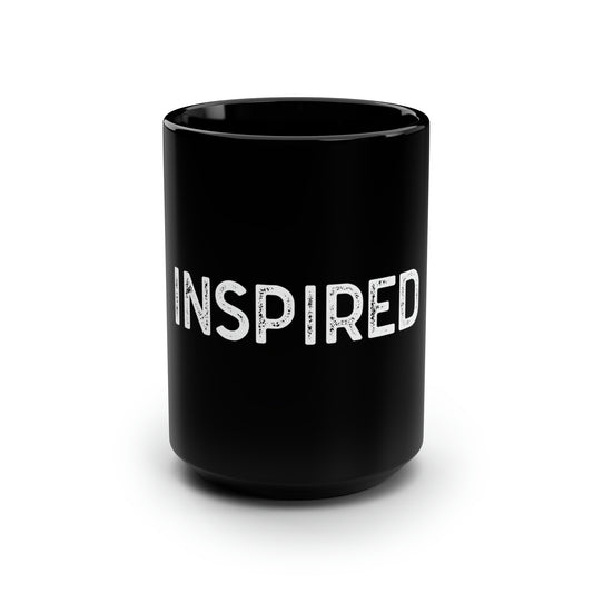 INSPIRED Black Mug, 15oz