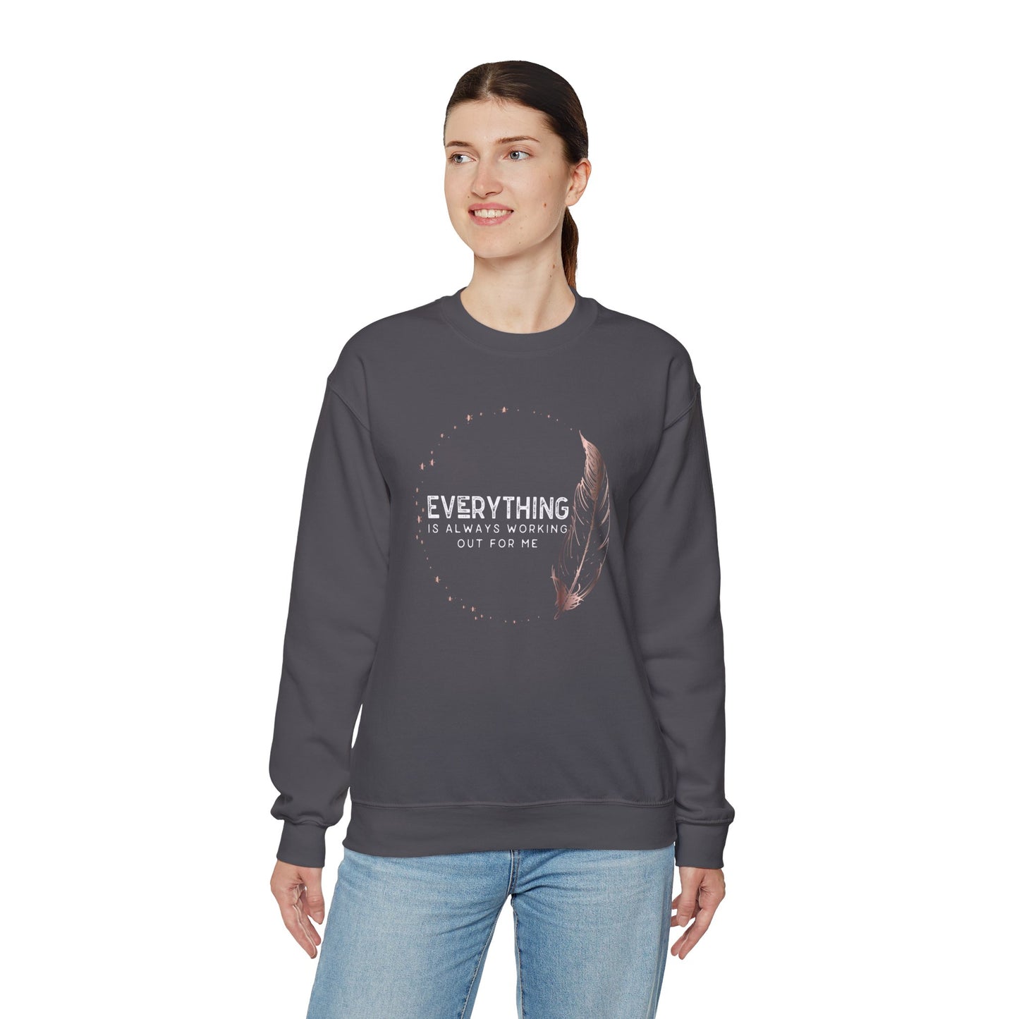 INSPIRED Women Everything is always... Heavy Blend Crewneck Sweatshirt