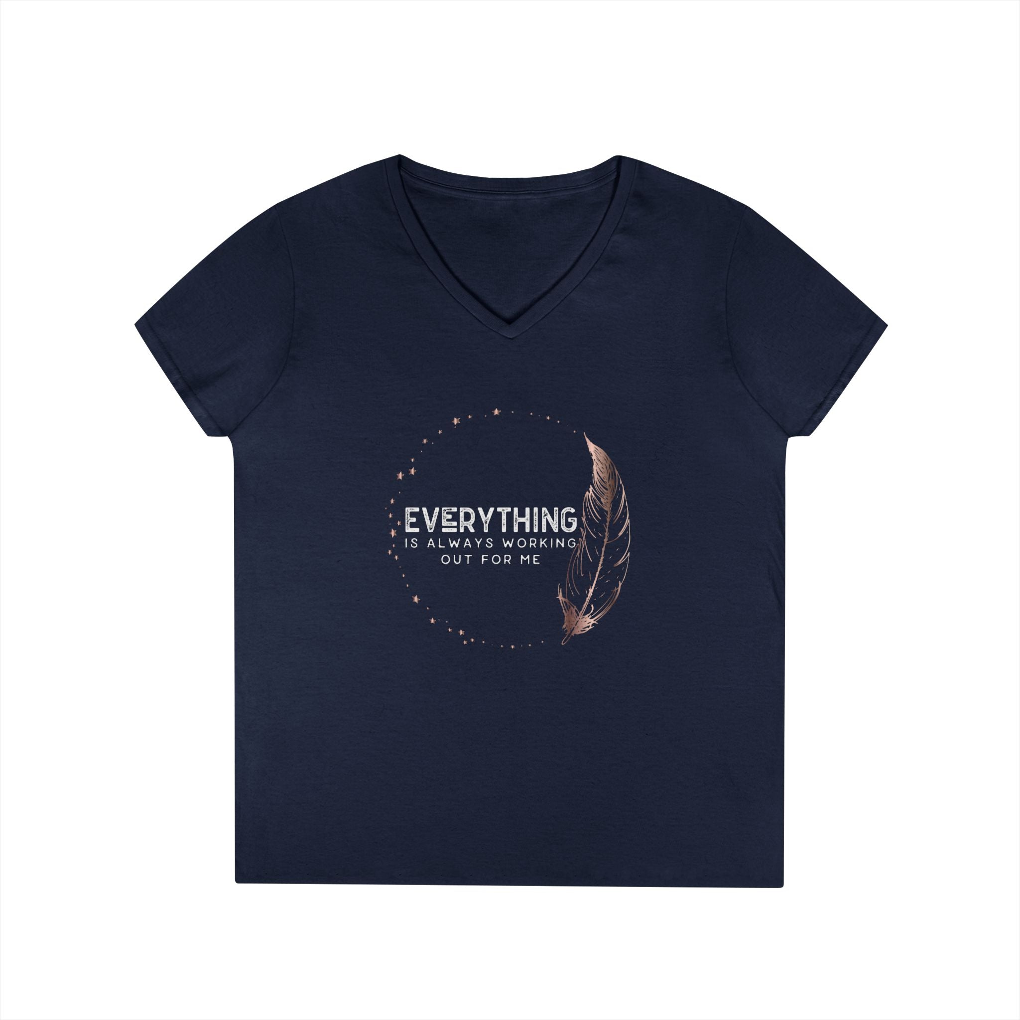 EVERYTHING IS ALWAYS... Ladies' V-Neck T-Shirt