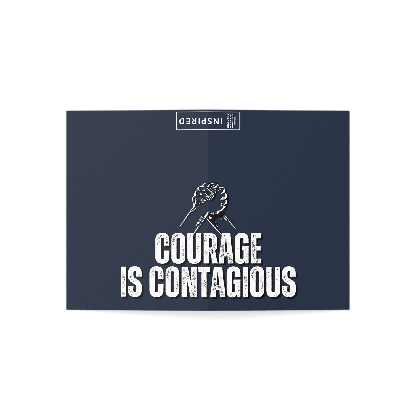 INSPIRED Courage Is Contagious Greeting Cards (1, 10, 30, and 50pcs)