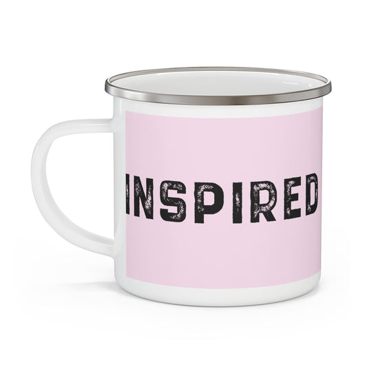 INSPIRED Pink Enamel Camping Mug