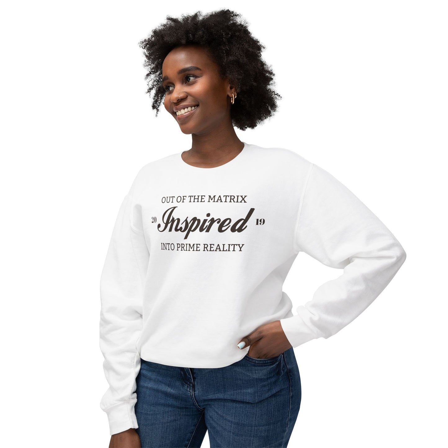 INSPIRED PRIME REALITY Unisex Lightweight Crewneck Sweatshirt