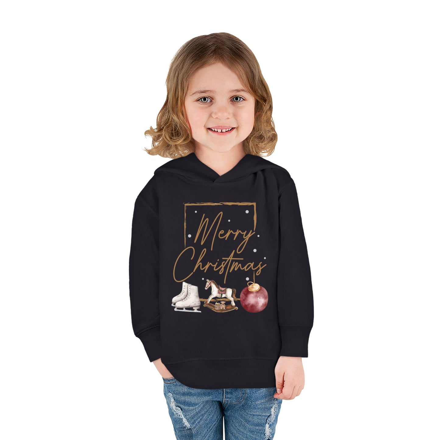 INSPIRED Toddler Hoodie - Merry Christmas