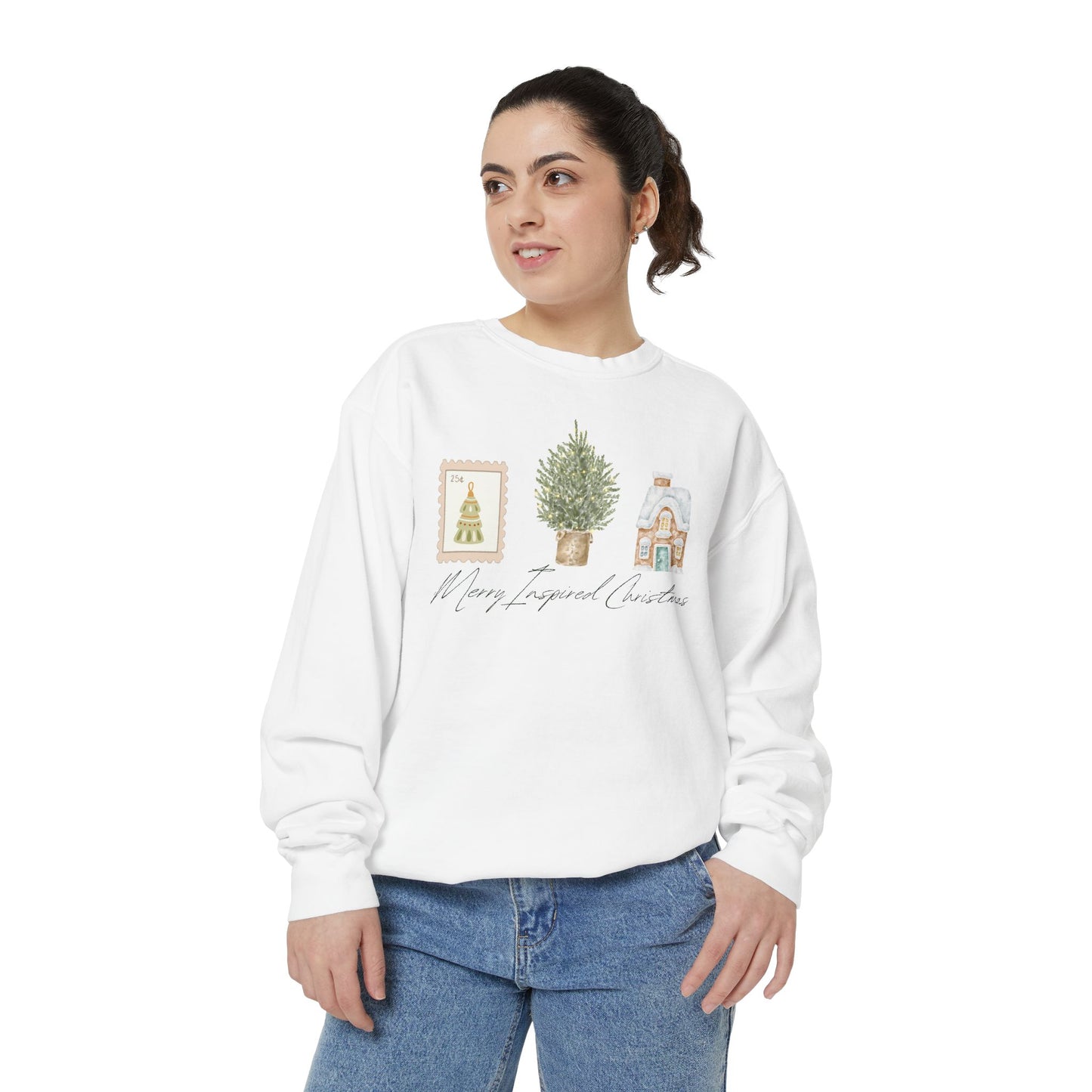 INSPIRED SPECIAL CHRISTMAS EDITION PC UNISEX Garment-Dyed Sweatshirt