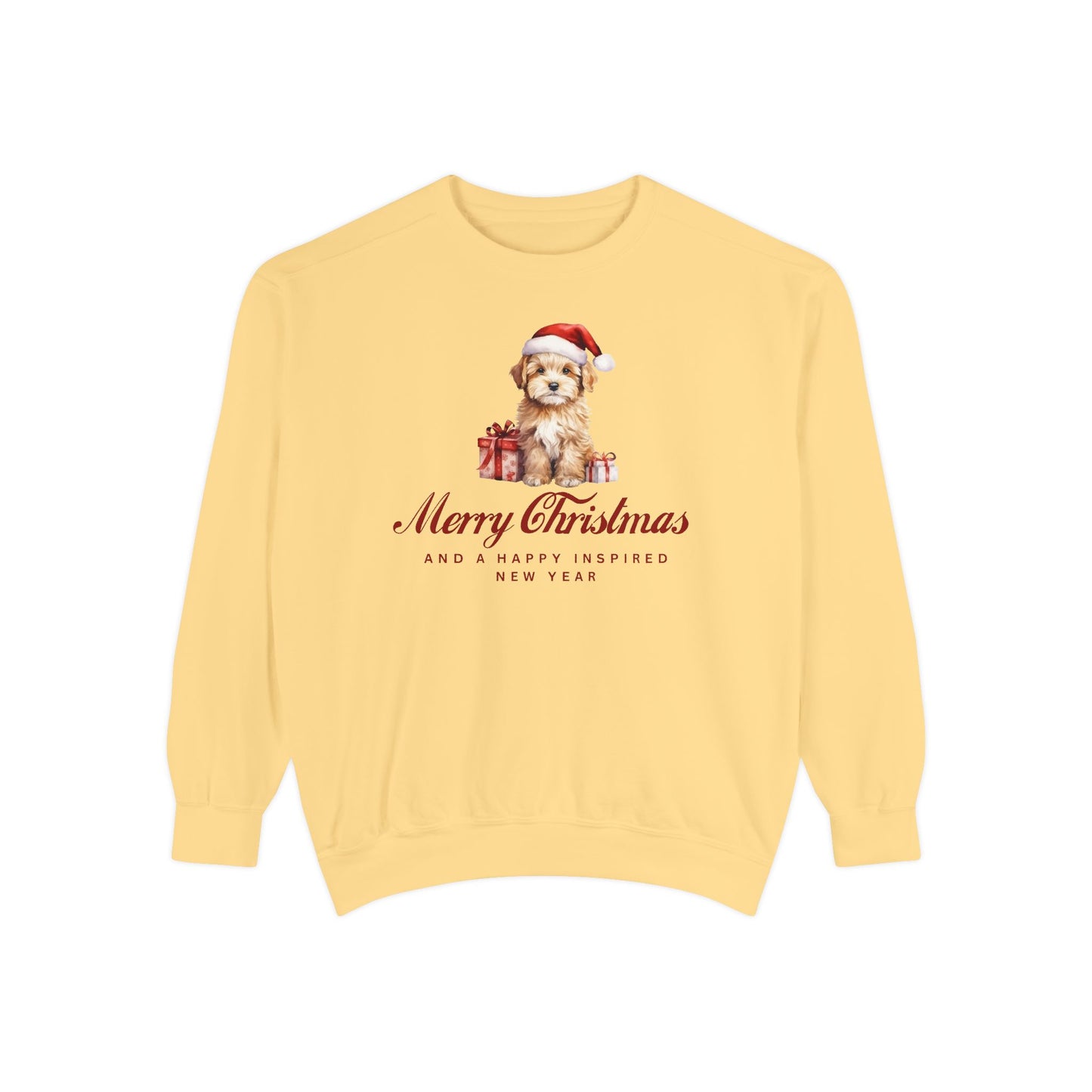 INSPIRED SPECIAL CHRISTMAS EDITION Dog UNISEX Garment-Dyed Sweatshirt