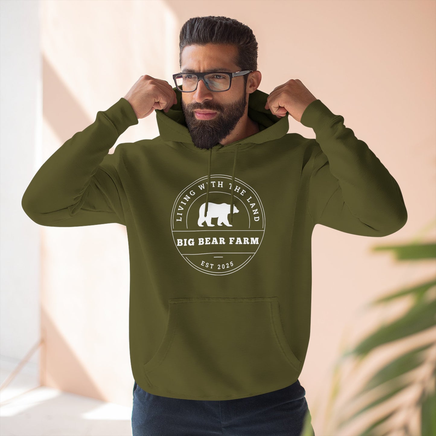 BIG BEAR FARM wm Fleece Hoodie UNISEX