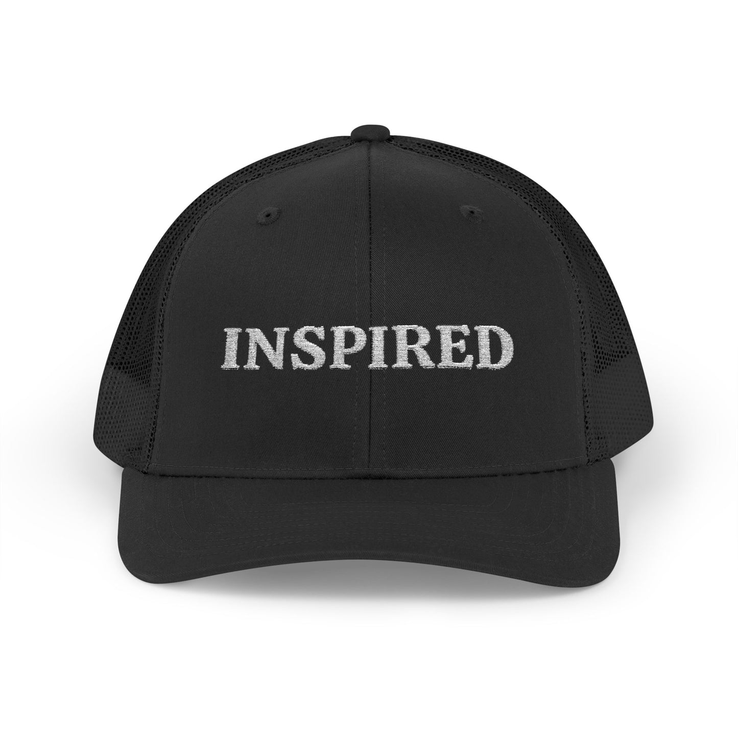 Inspired Snapback Trucker Cap — Rhinestone 'INSPIRED' Mesh Hat