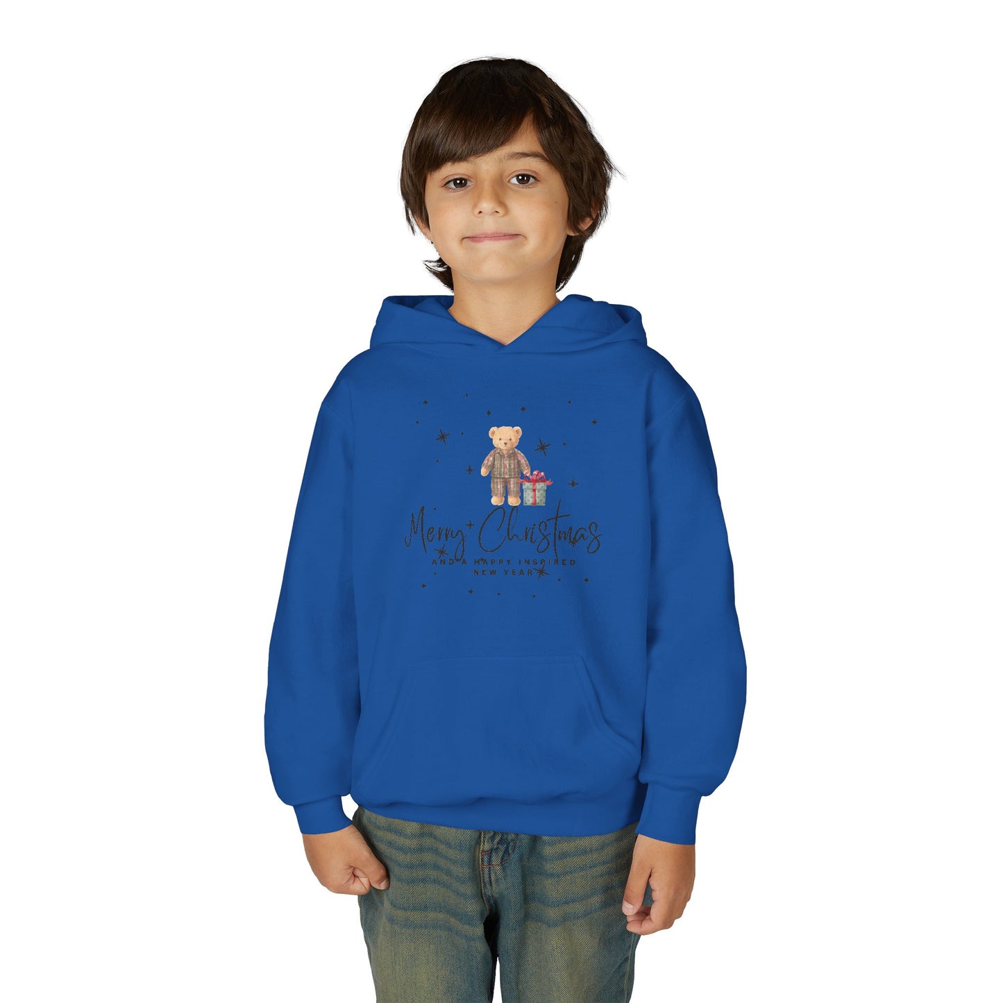 INSPIRED Youth Christmas Teddy Holiday Hoodie
