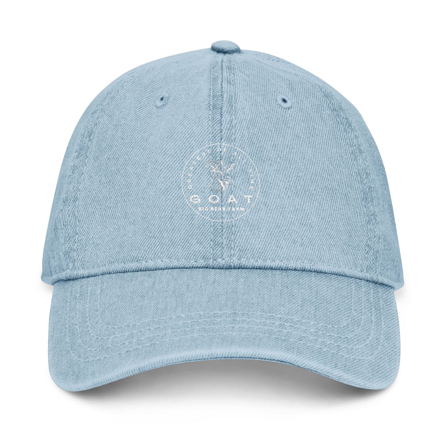 INSPIRED GOAT DENIM HAT - Stylish Embroidered Cap
