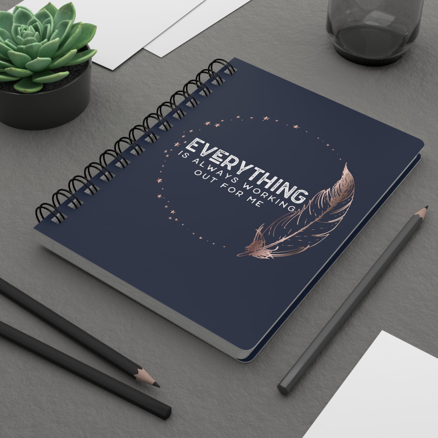 INSPIRED Everything is always... Spiral Bound Journal