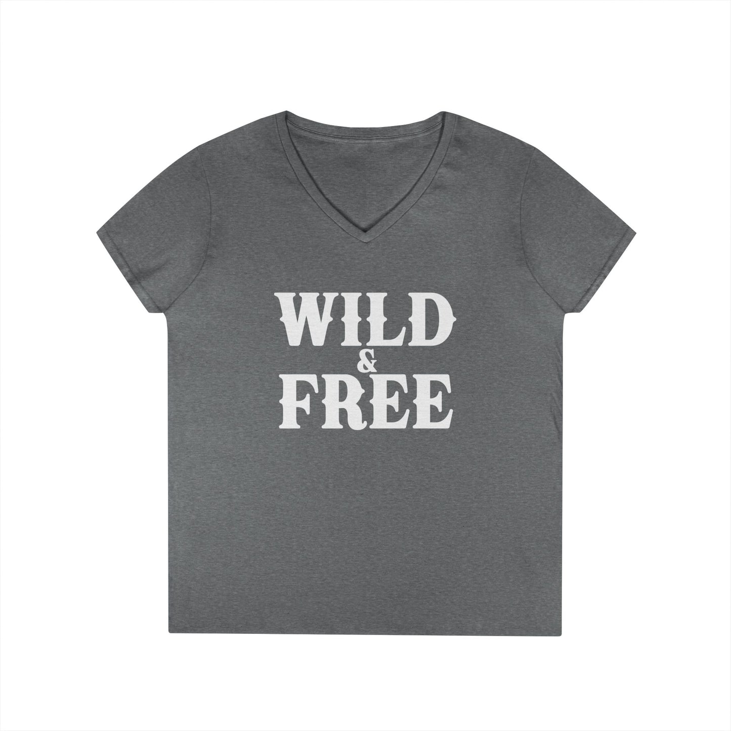 WILD AND FREE Ladies' V-Neck T-Shirt