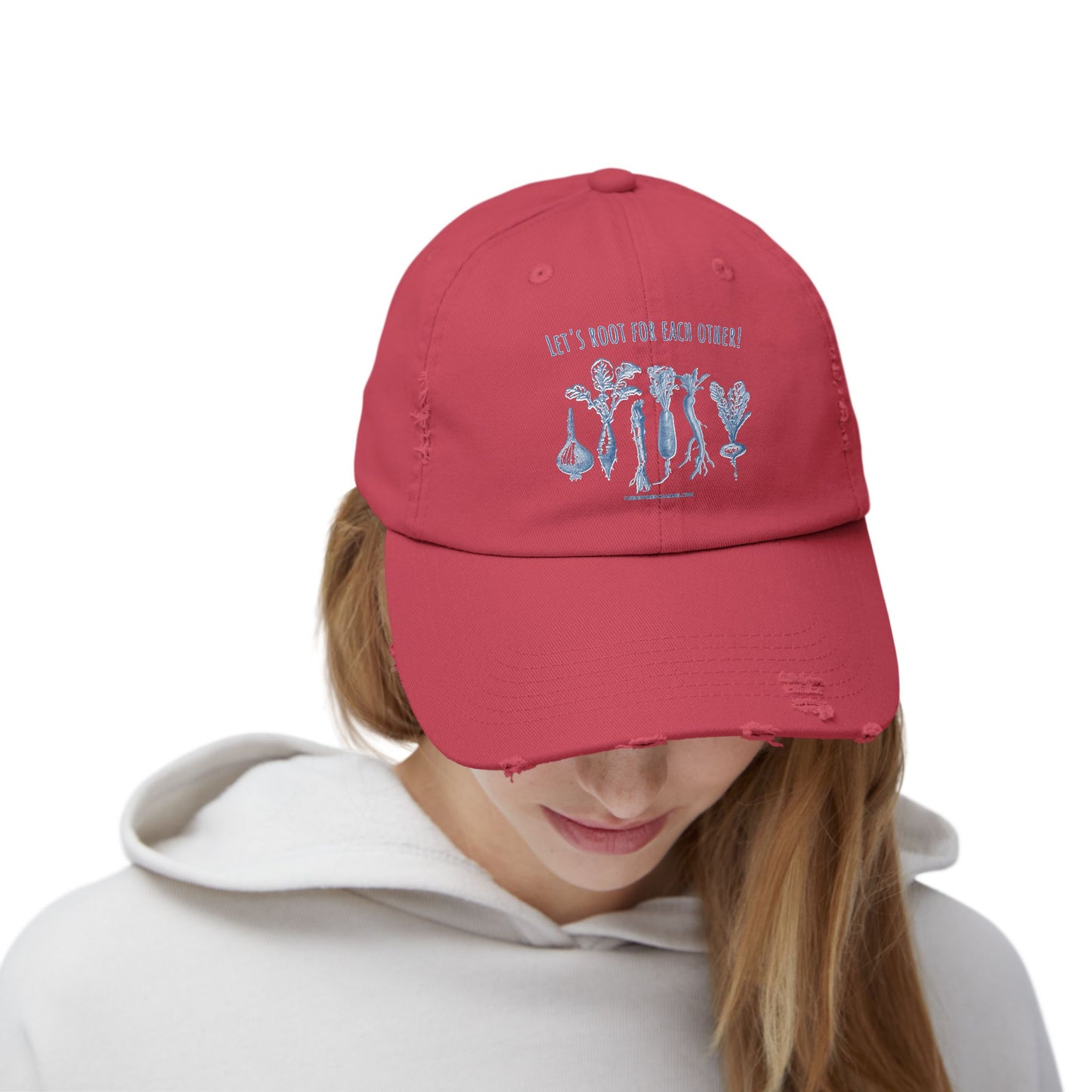 INSPIRED GARDEN L Unisex Distressed Cap - Inspired Fashion Accessory