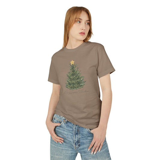 INSPIRED SPECIAL CHRISTMAS Edition Tree Garment-Dyed Heavyweight Cotton Tee UNISEX