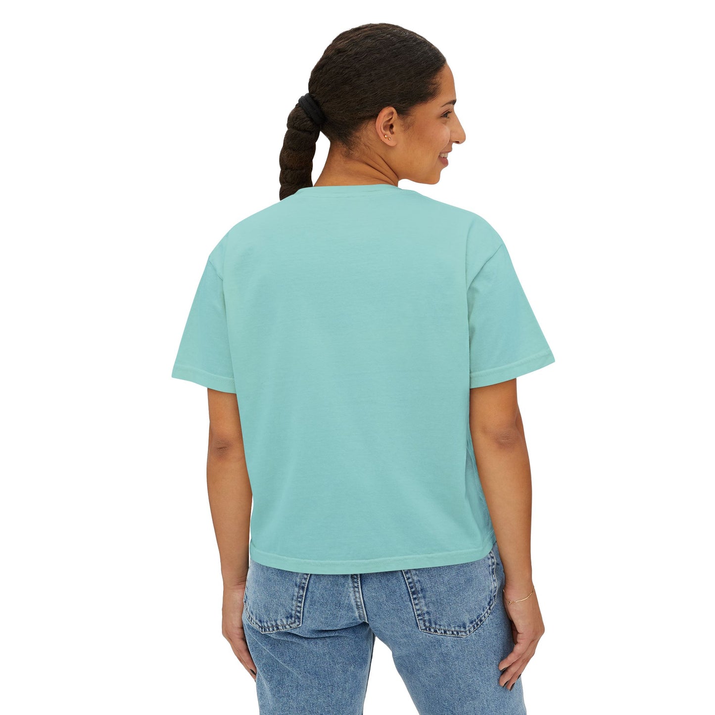 INSPIRED Big Bear Farm Women's Boxy Tee — Minimal Rustic Bear Logo, Est. 2025