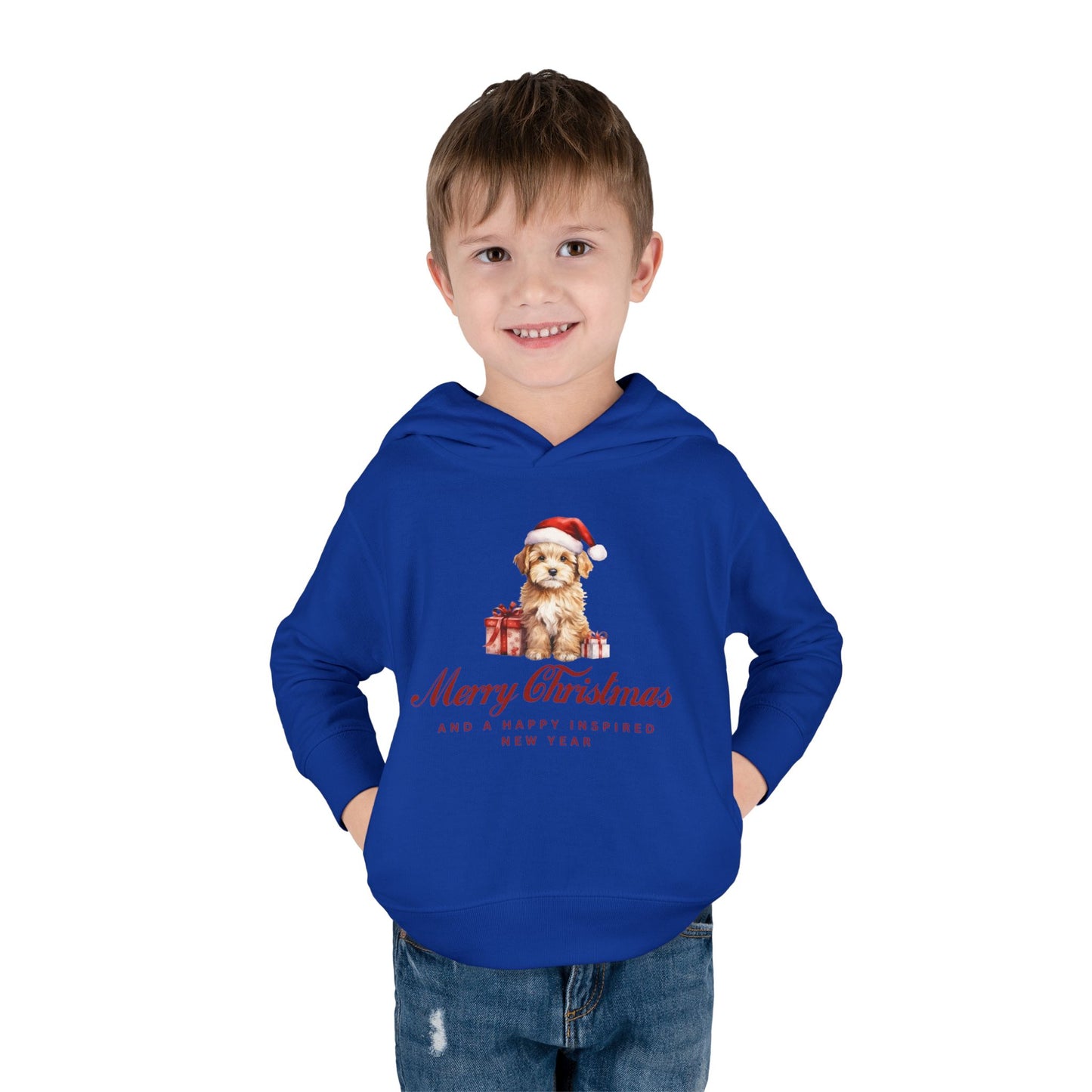 INSPIRED Toddler Hoodie - Merry Christmas Dog