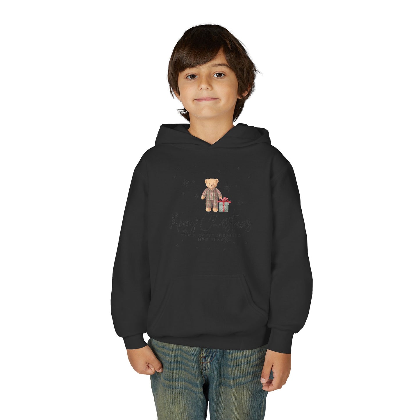 INSPIRED Youth Christmas Teddy Holiday Hoodie