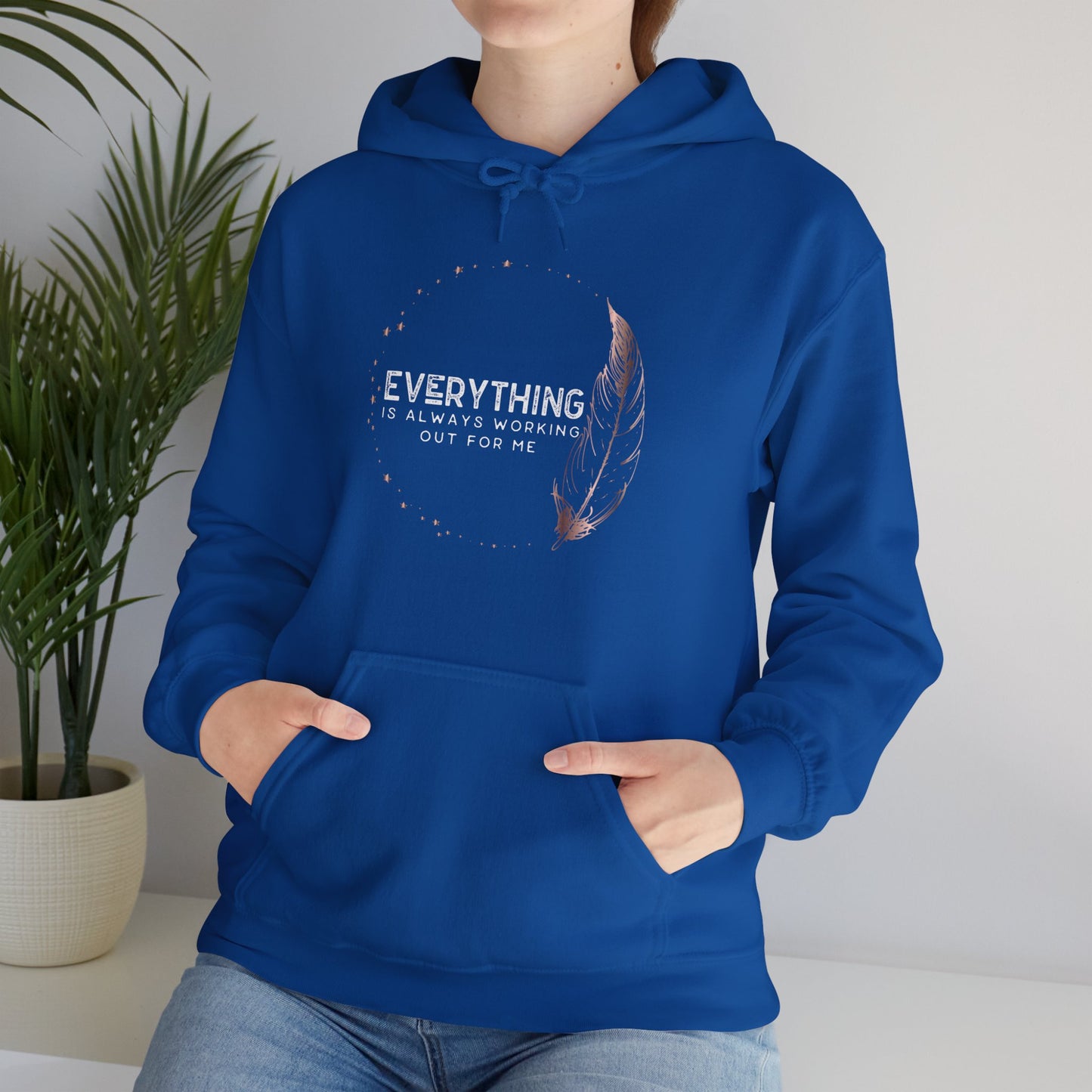 INSPIRED Everything is always... Heavy Blend Hooded Sweatshirt