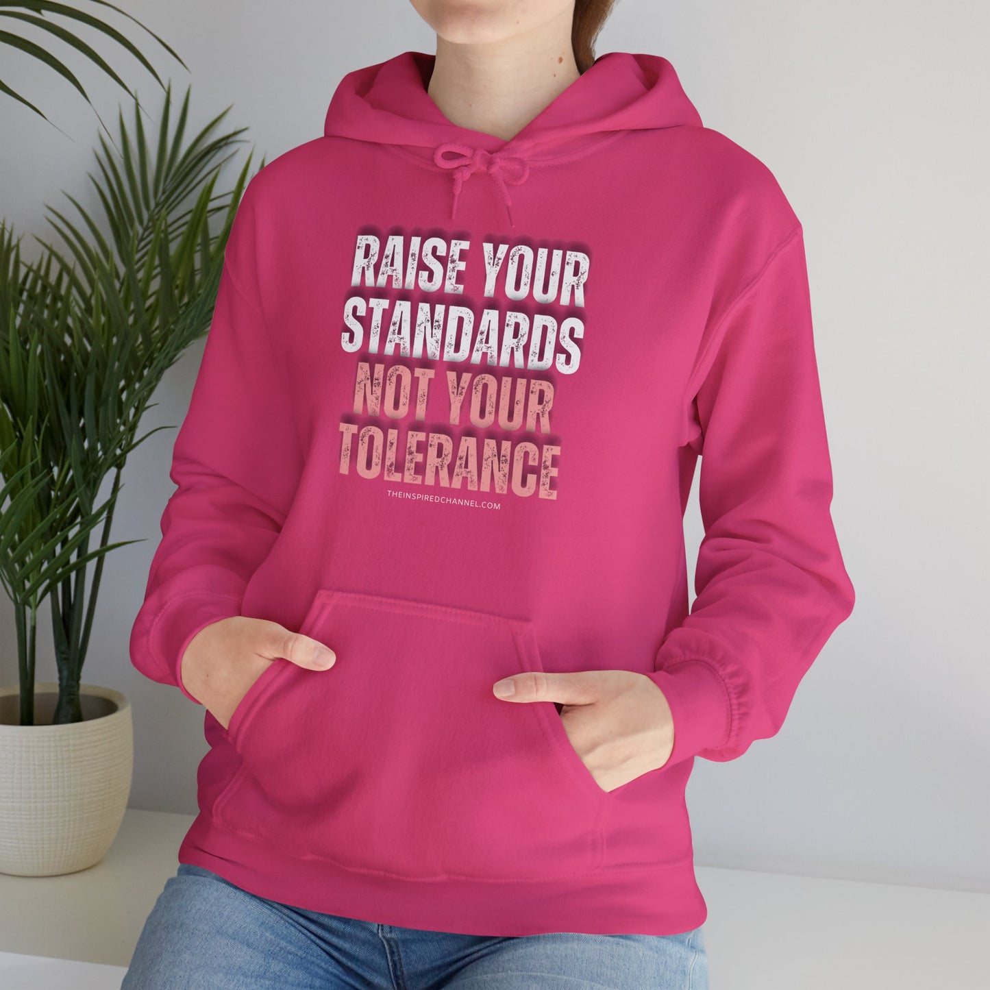 INSPIRED RAISE YOUR STANDARDS Unisex Heavy Blend™ Hooded Sweatshirt