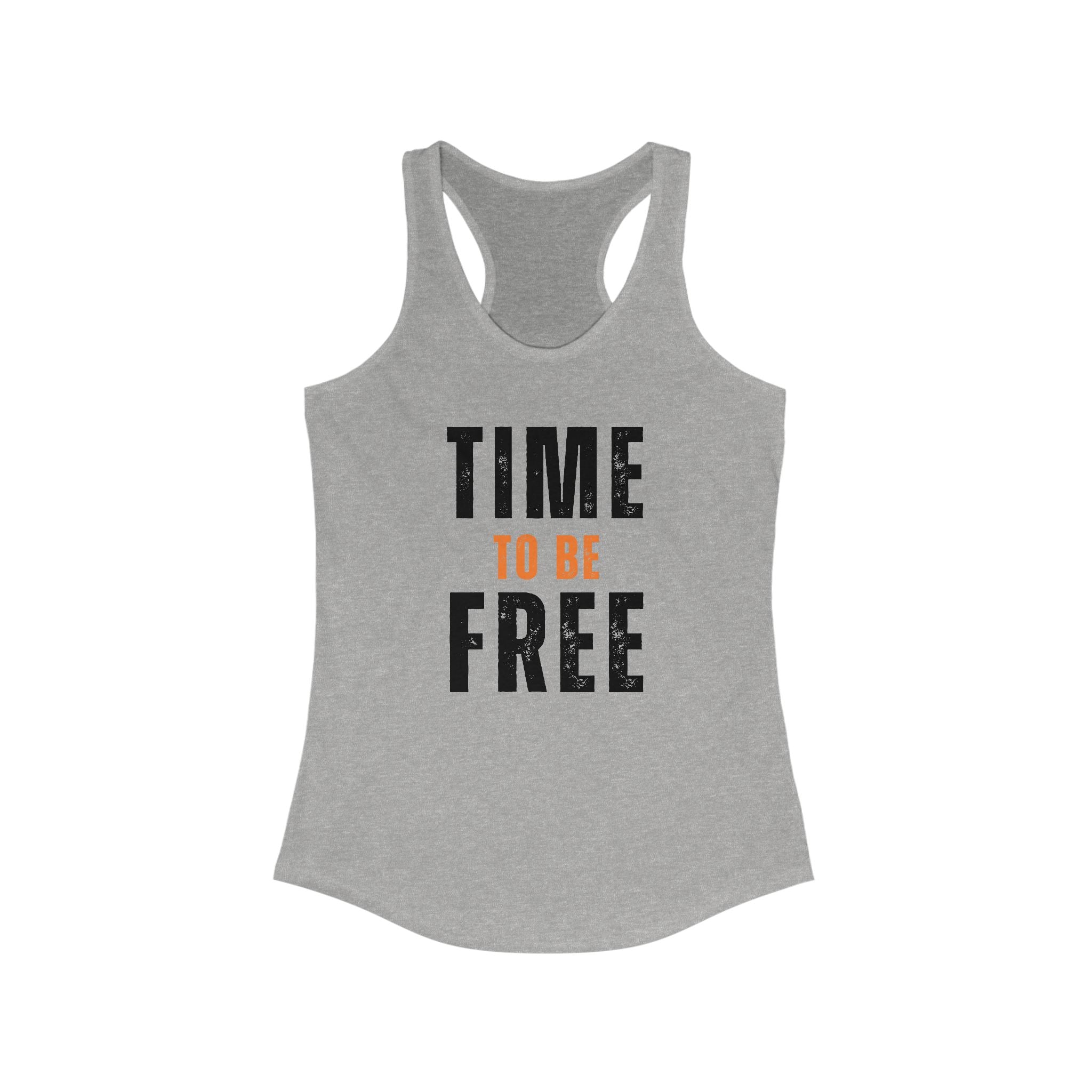 INSPIRED Time To Be Free B WOMEN'S Racerback Tank