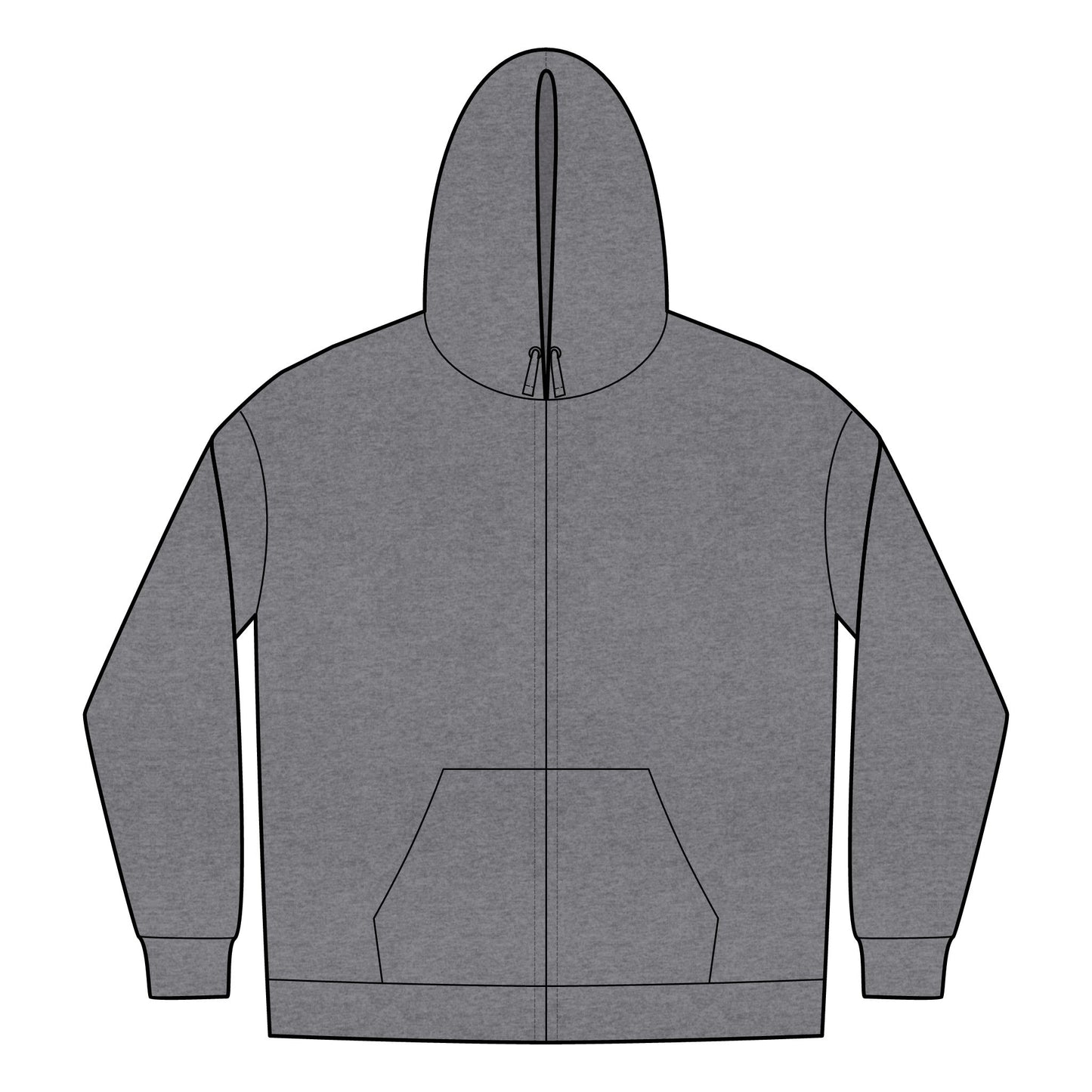 INSPIRED GOAT Logo Full-Zip Hoodie UNISEX