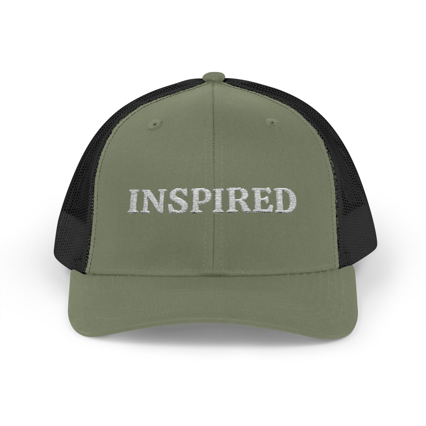 Inspired Snapback Trucker Cap — Rhinestone 'INSPIRED' Mesh Hat