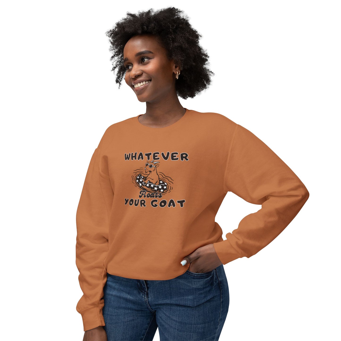 INSPIRED Goat Unisex Lightweight Crewneck Sweatshirt