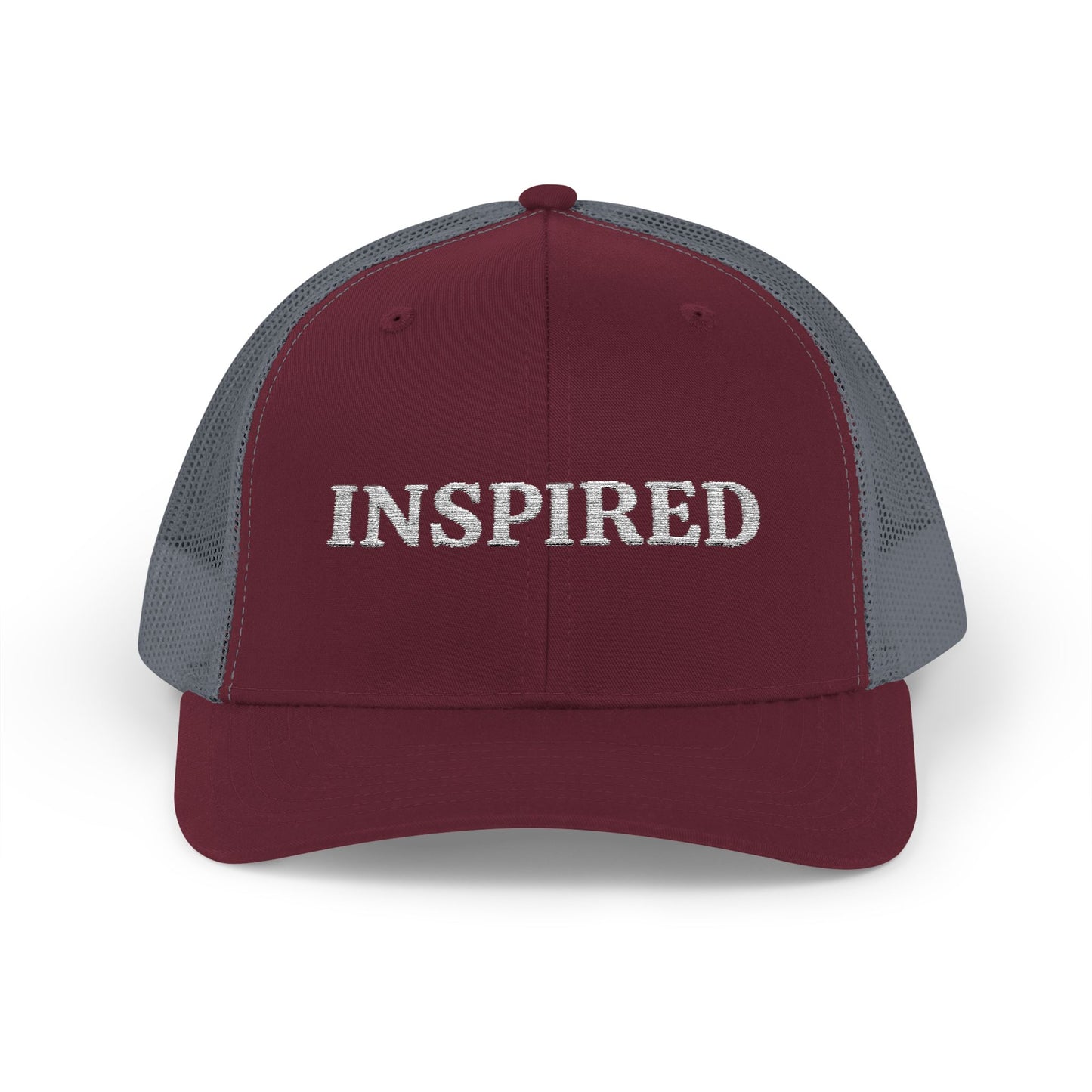 Inspired Snapback Trucker Cap — Rhinestone 'INSPIRED' Mesh Hat