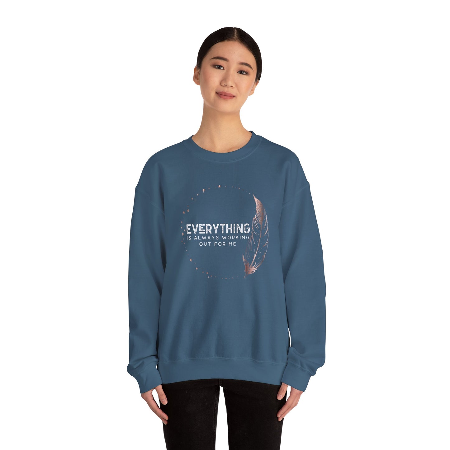 INSPIRED Women Everything is always... Heavy Blend Crewneck Sweatshirt