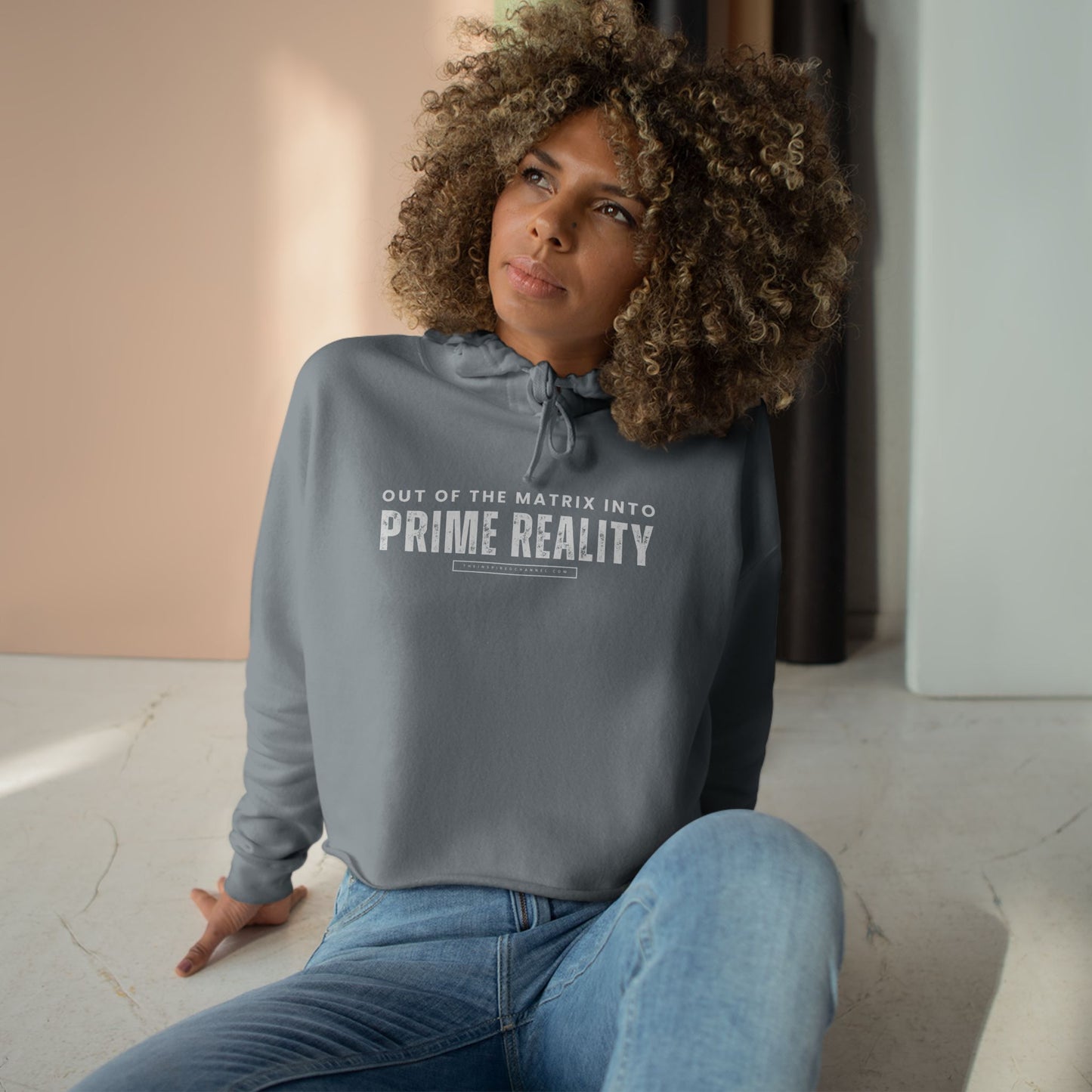 PRIME REALITY Crop Hoodie