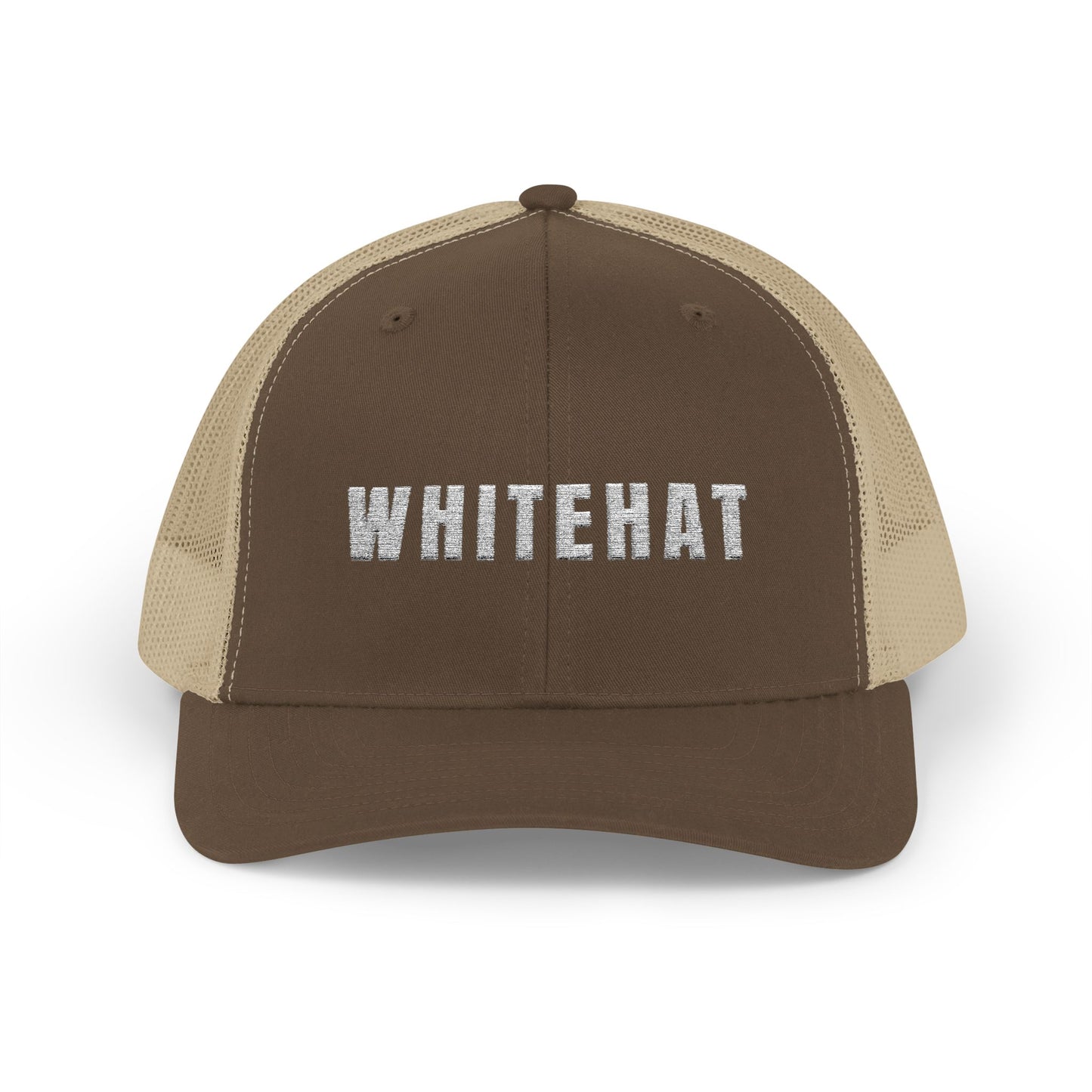 INSPIRED WHITEHAT Trucker Cap  Embroidered Mesh Snapback
