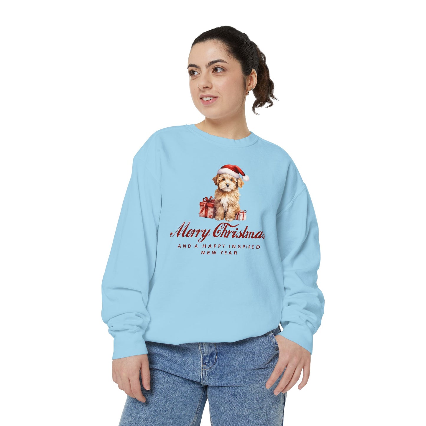 INSPIRED SPECIAL CHRISTMAS EDITION Dog UNISEX Garment-Dyed Sweatshirt