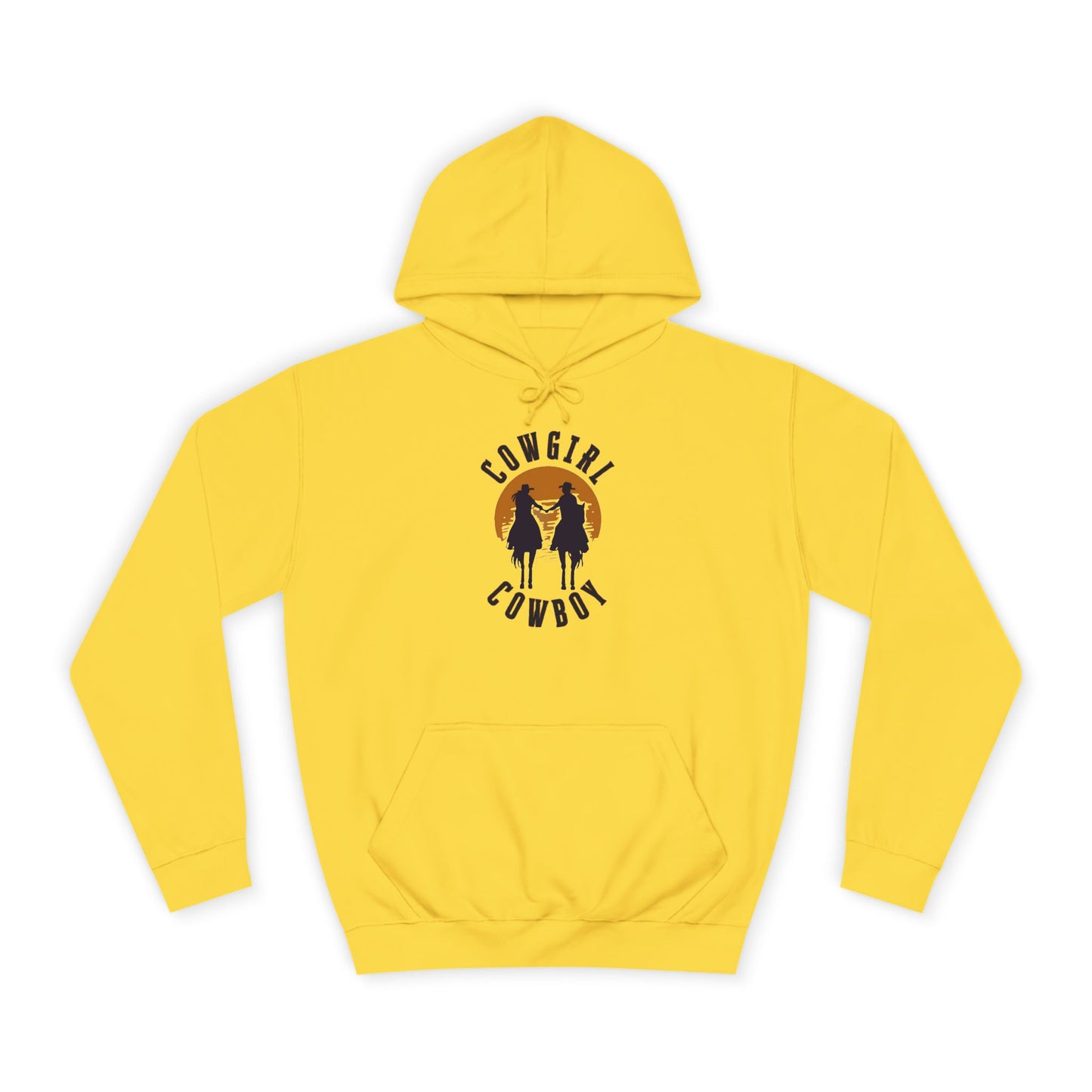 COWBOY AND COWGIRL UNISEX College Hoodie