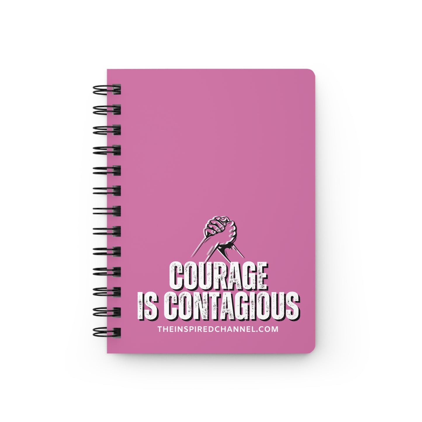 INSPIRED Courage Is Contagious Vio Spiral Bound Journal