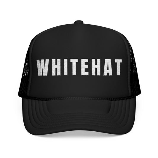 INSPIRED WHITEHAT Embroidered Trucker Hat
