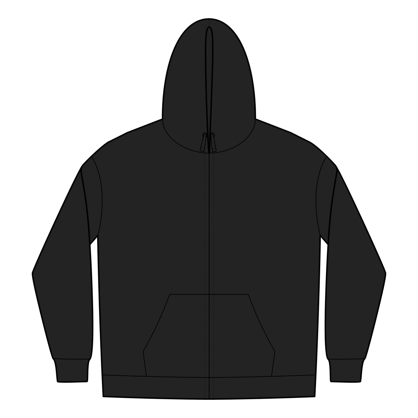 INSPIRED GOAT Logo Full-Zip Hoodie UNISEX